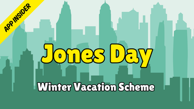 Jones Day - Application Insider (Winter Vacation Scheme 2025)
